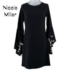 Anthropologie Nicole Miller Black Dress Size 4